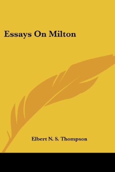Essays on Milton