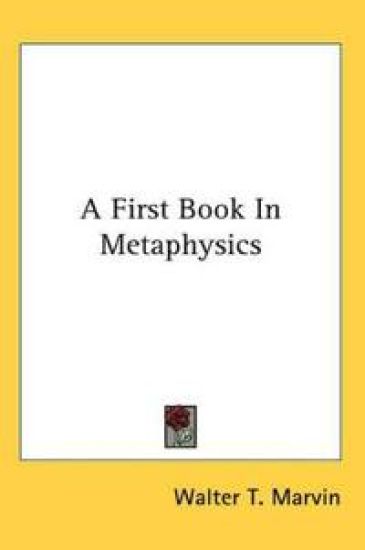 First Book In Metaphysics