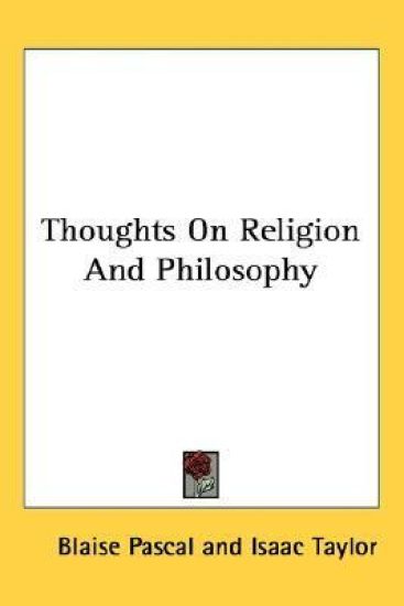 Thoughts on Religion and Philosophy