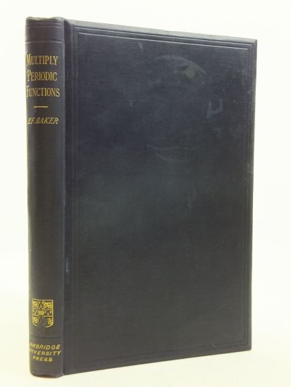 An Introduction to the Theory of Multiply Periodic Functions, by H.F. Baker.