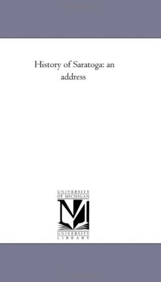 History of Saratoga
