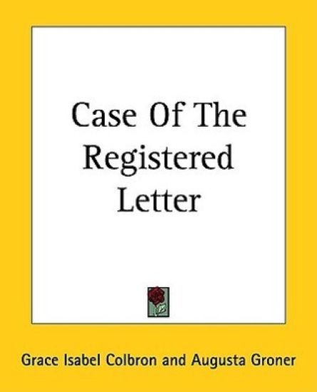 Case Of The Registered Letter