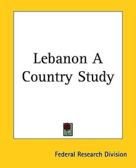 Lebanon A Country Study
