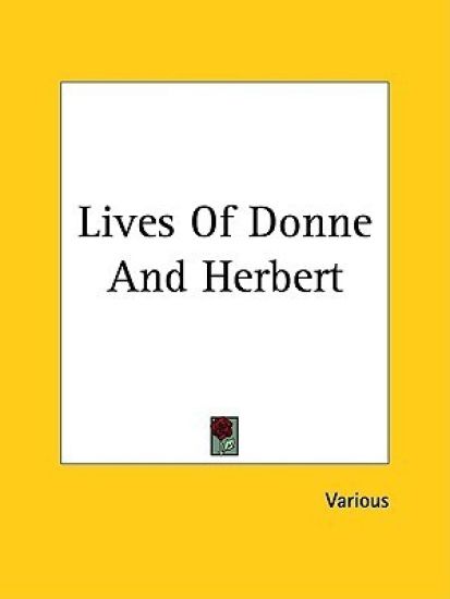 Lives Of Donne And Herbert