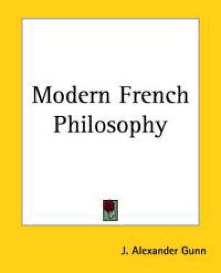 Modern French Philosophy