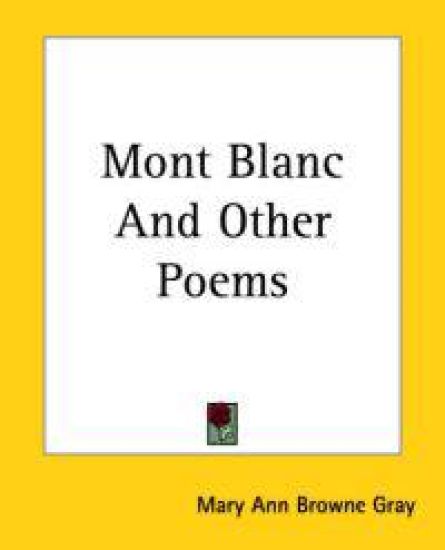 Mont Blanc And Other Poems