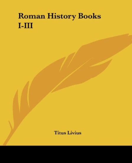 Roman History Books I-III