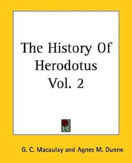History Of Herodotus Vol. 2