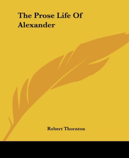 The Prose Life of Alexander