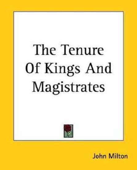 Tenure Of Kings And Magistrates