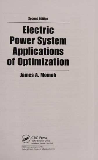 Electric Power System Applications of Optimization