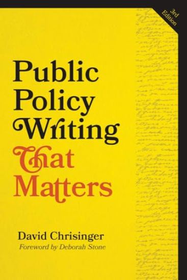 Public Policy Writing That Matters