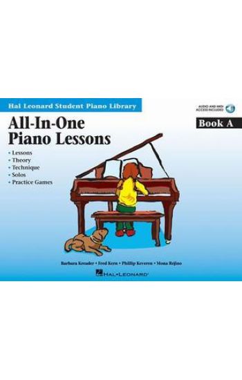 Barbara Kreader All-In-One Piano Lessons Book a Beginner Piano Sheet Music and Method Book Hal Leonard Student Library Songbook Includes Online Audio