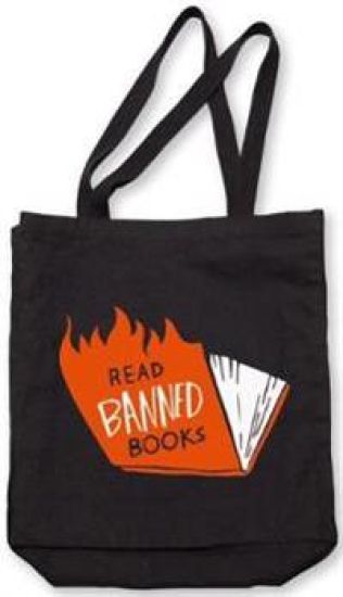 Banned Books Tote (flames)