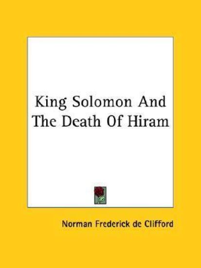 King Solomon and the Death of Hiram