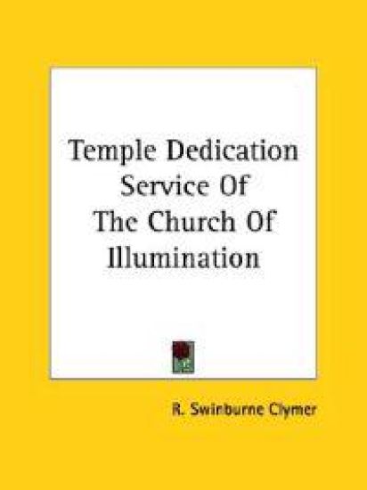 Temple Dedication Service of the Church of Illumination