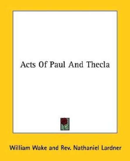 Acts of Paul and Thecla