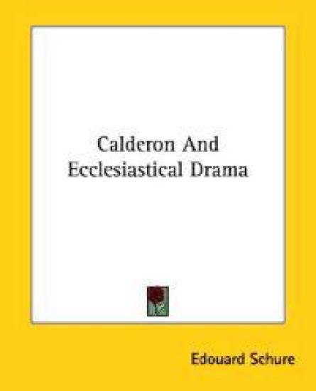 Calderon and Ecclesiastical Drama