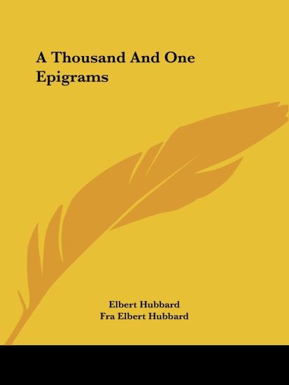 A Thousand and One Epigrams