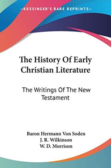 The History of Early Christian Literature