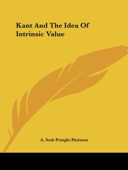 Kant And The Idea Of Intrinsic Value