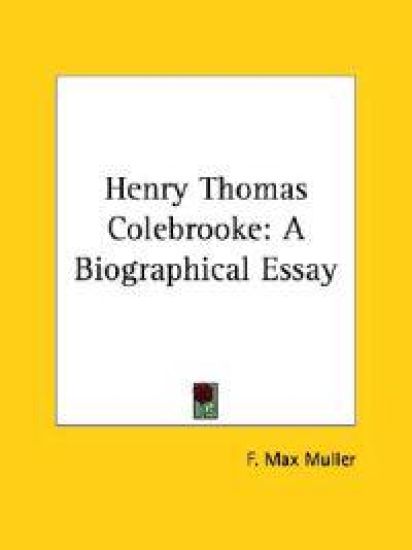 Henry Thomas Colebrooke