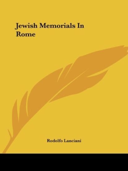 Jewish Memorials in Rome