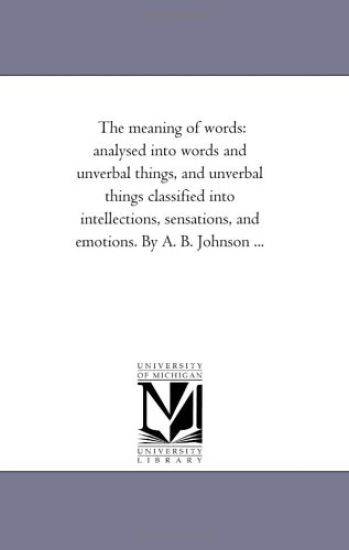 The Meaning of Words