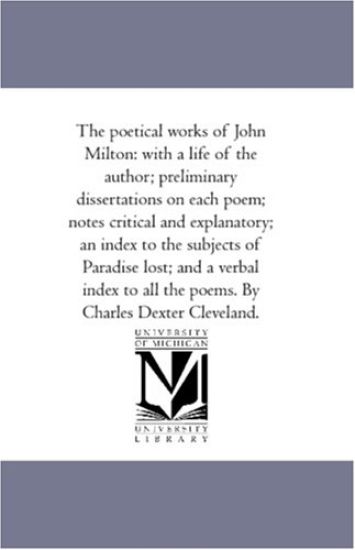 The Poetical Works of John Milton