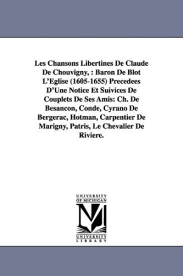 Les Chansons Libertines de Claude de Chouvigny,