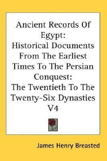 Ancient Records Of Egypt