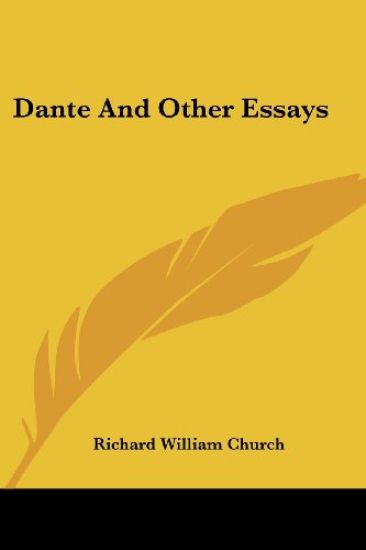 Dante and Other Essays