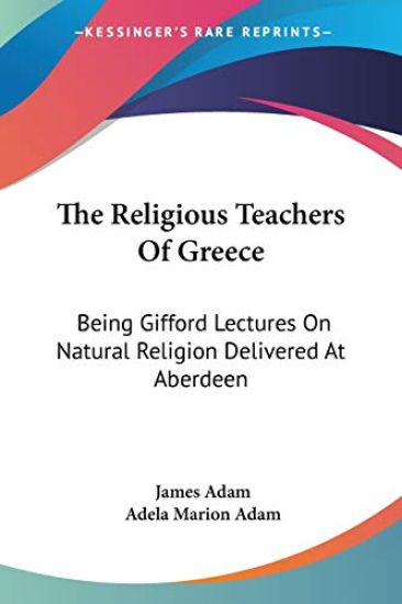 The Religious Teachers of Greece