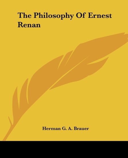 The Philosophy of Ernest Renan
