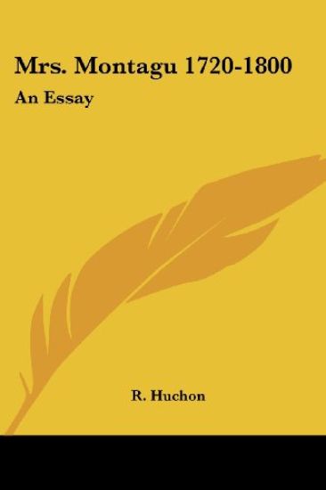 Mrs. Montagu 1720-1800