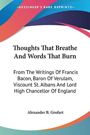 Thoughts That Breathe and Words That Burn