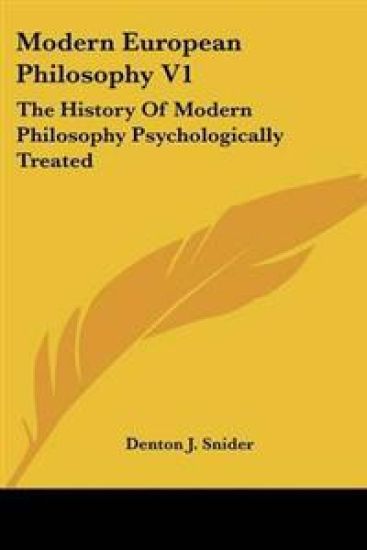 Modern European Philosophy V1