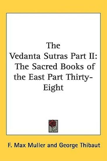 The Vedanta Sutras