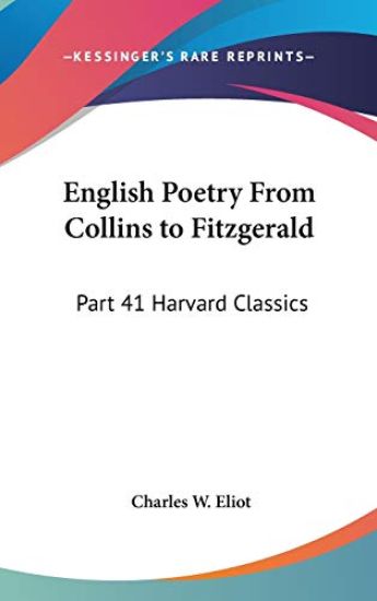 English Poetry from Collins to Fitzgerald