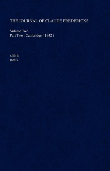 The Journal Of Claude Fredericks