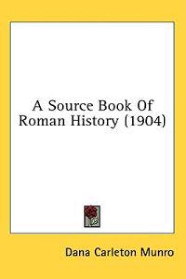 A Source Book of Roman History
