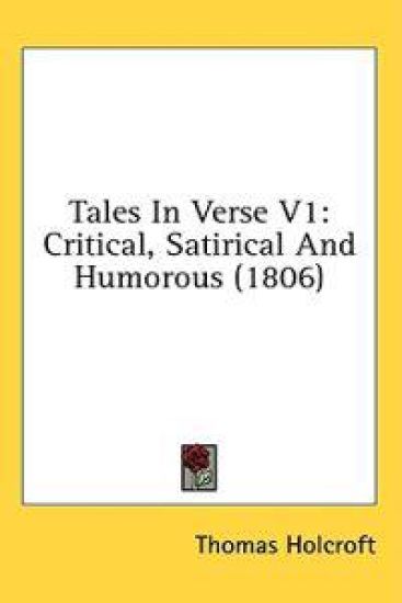 Tales In Verse V1: Critical, Satirical And Humorous (1806)