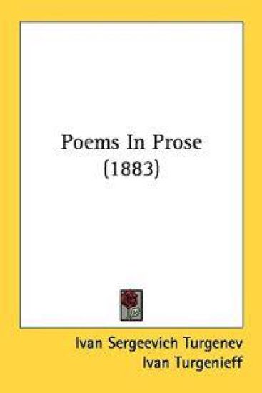 Poems In Prose (1883)