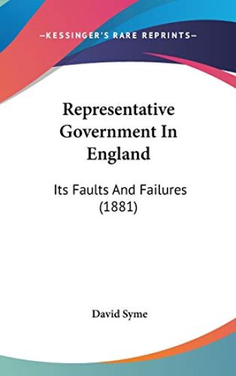 Representative Government In England