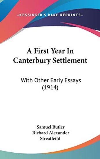 A First Year in Canterbury Settlement