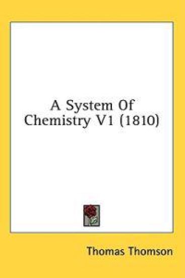 A System Of Chemistry V1 (1810)