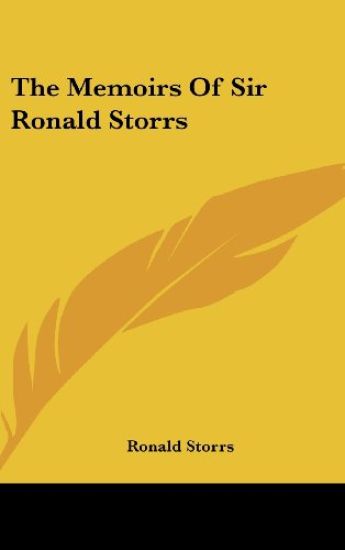 The Memoirs of Sir Ronald Storrs