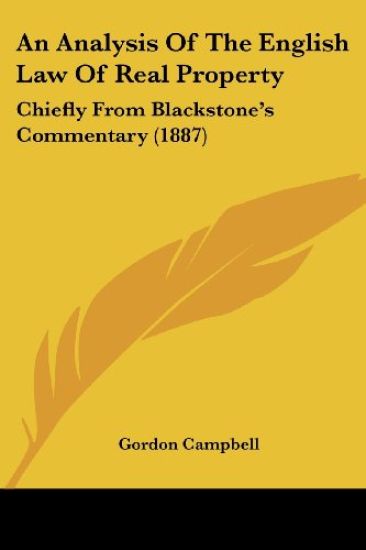 An Analysis Of The English Law Of Real Property