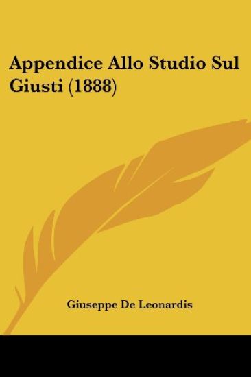 Appendice Allo Studio Sul Giusti (1888)