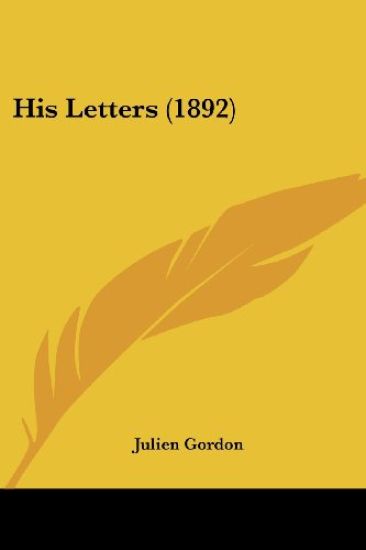 His Letters (1892)